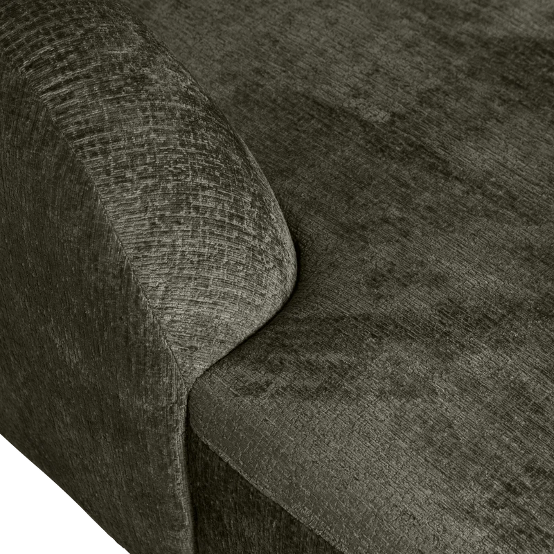 Sloping eckbank links structure velvet frost