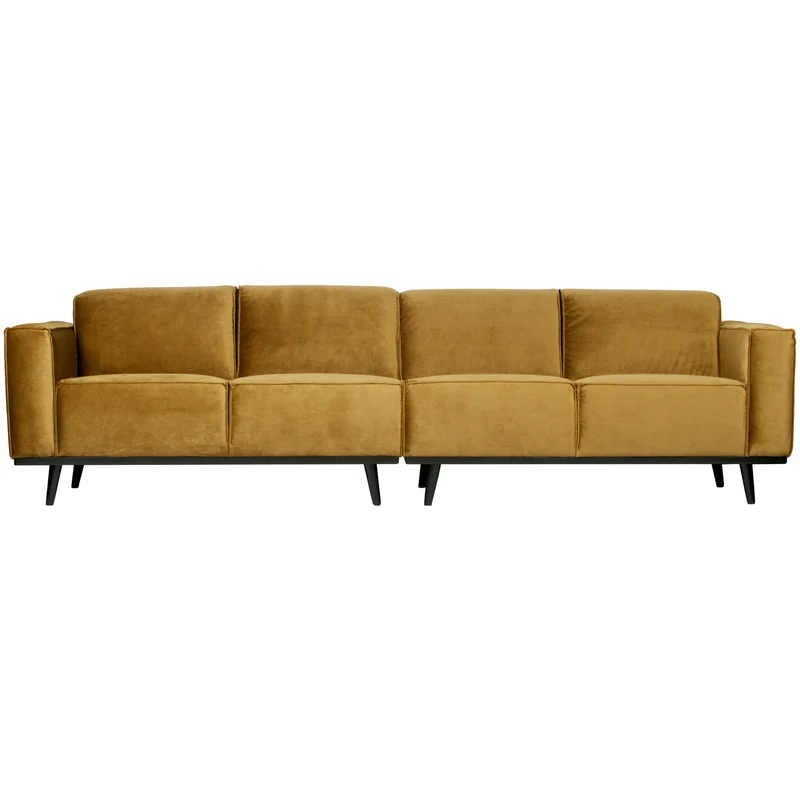 Statement 4-sitzer 280 cm velvet honiggelb