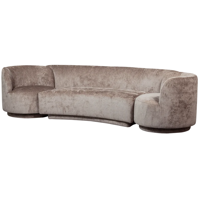 Combi-Popular: bank + sessel taupe