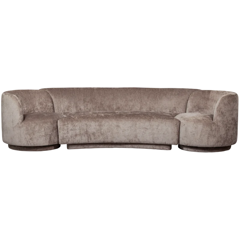 Combi-Popular: bank + sessel taupe
