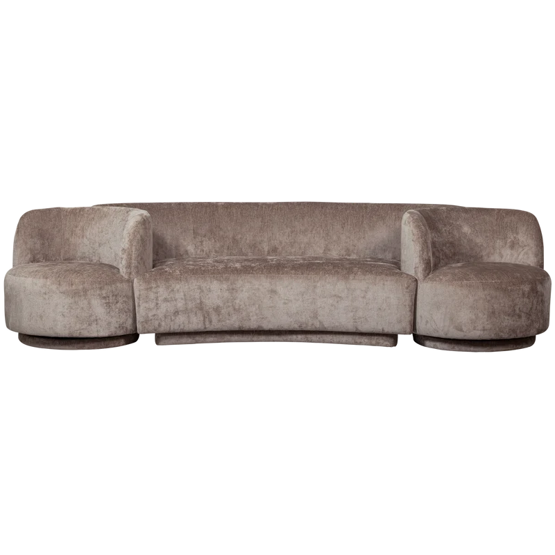Combi-Popular: bank + sessel taupe
