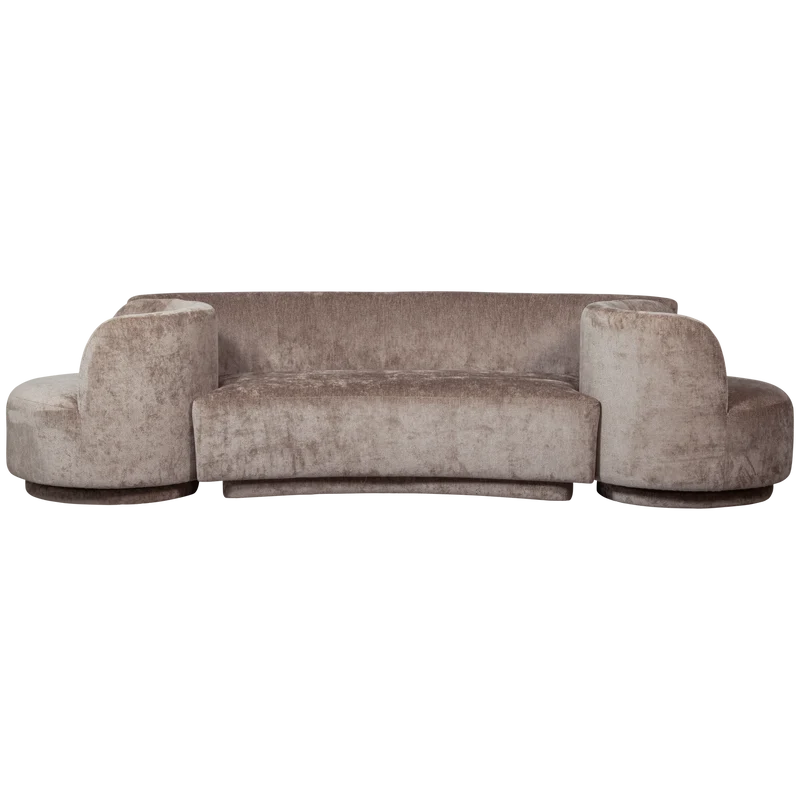 Combi-Popular: bank + sessel taupe