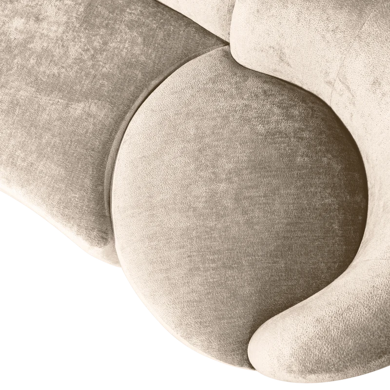 Combi-Popular: bank + sessel + pouf natur