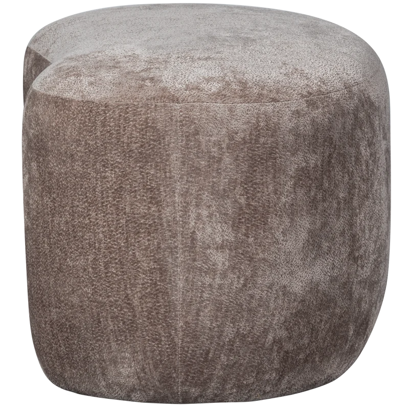 Popular organische hocker taupe