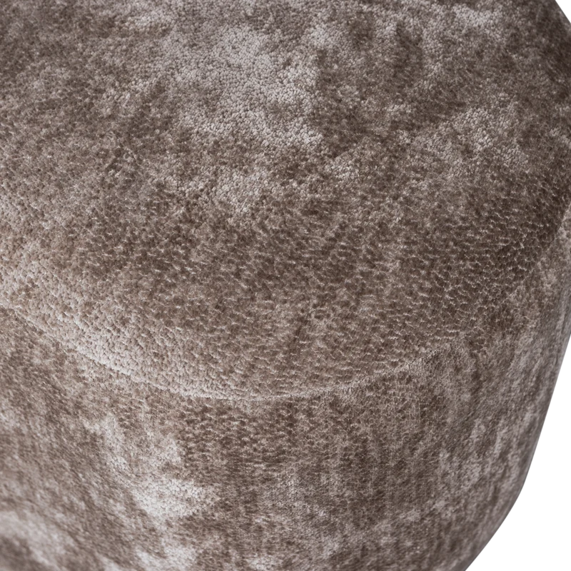 Popular organische hocker taupe