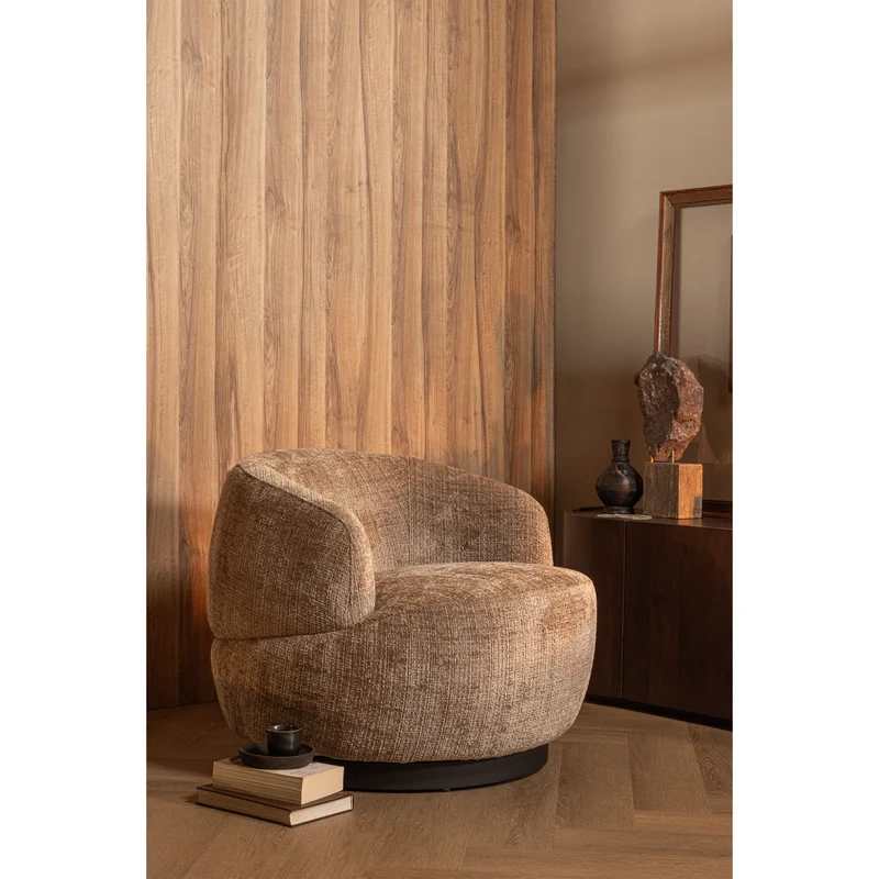 Woolly wendung sessel chenille sand