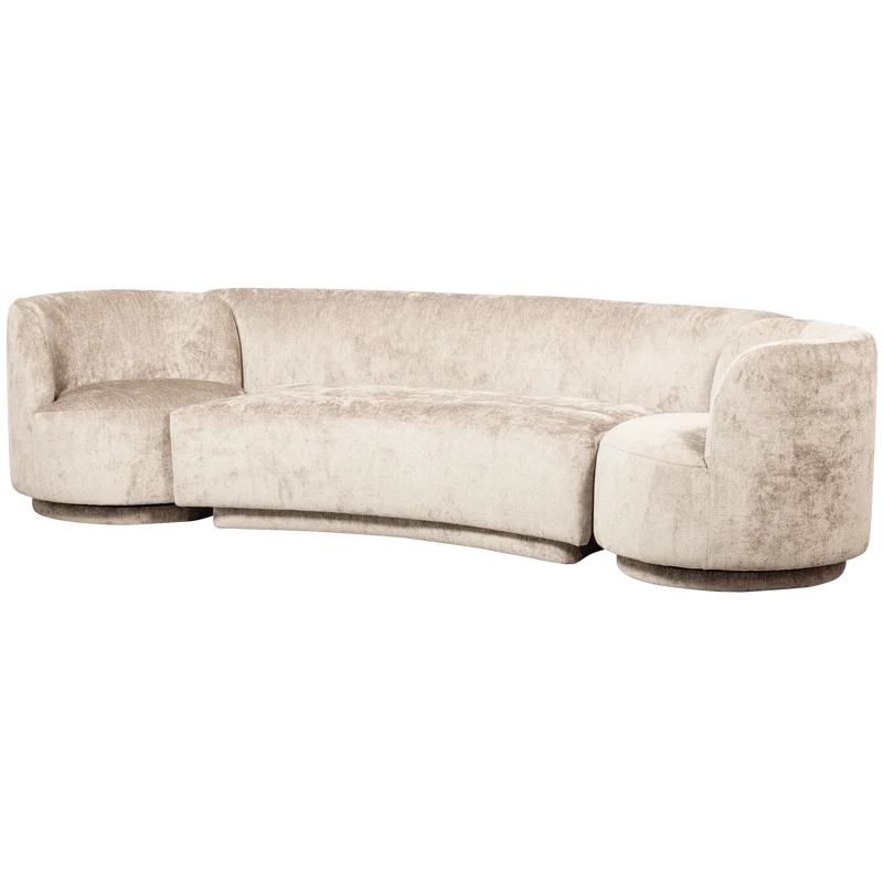 Combi-Popular: bank + sessel natur