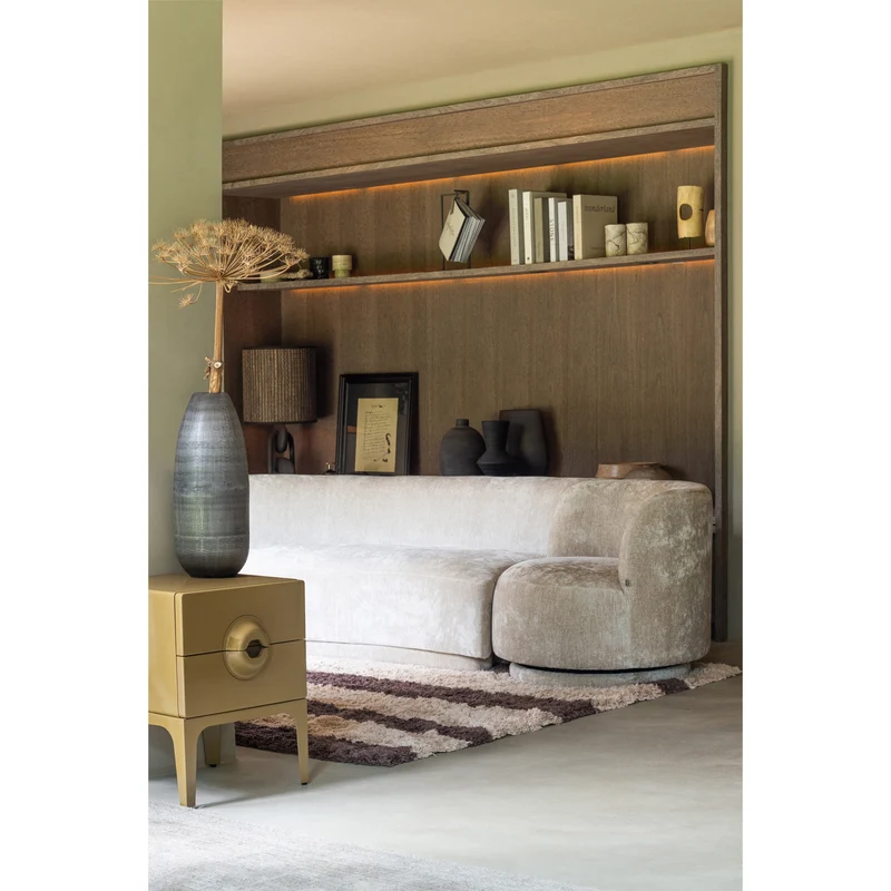 Combi-Popular: bank + sessel natur