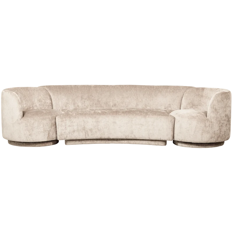 Combi-Popular: bank + sessel natur
