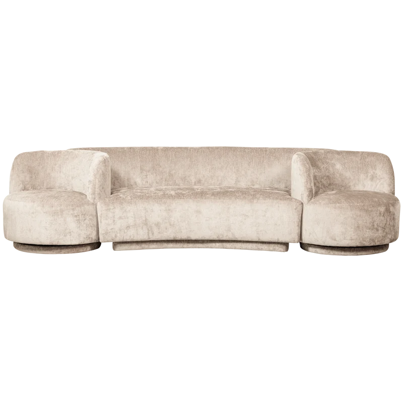 Combi-Popular: bank + sessel natur