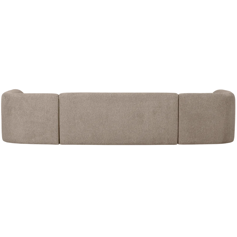 Sloping U-shape sofa natur melange