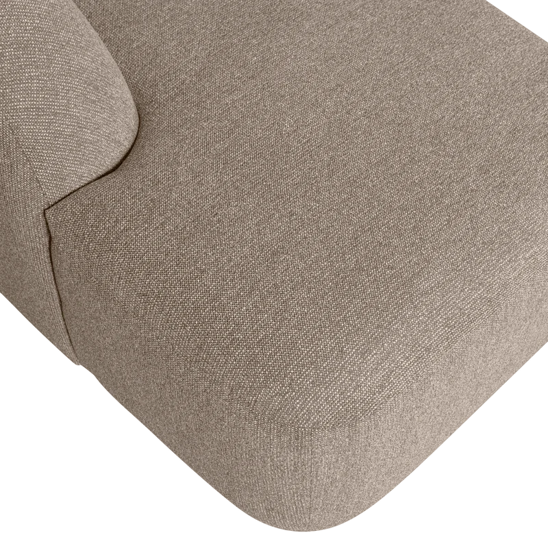 Sloping U-shape sofa natur melange