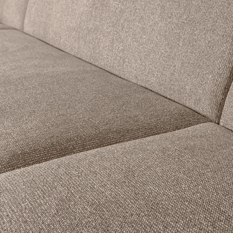 Sloping U-shape sofa natur melange