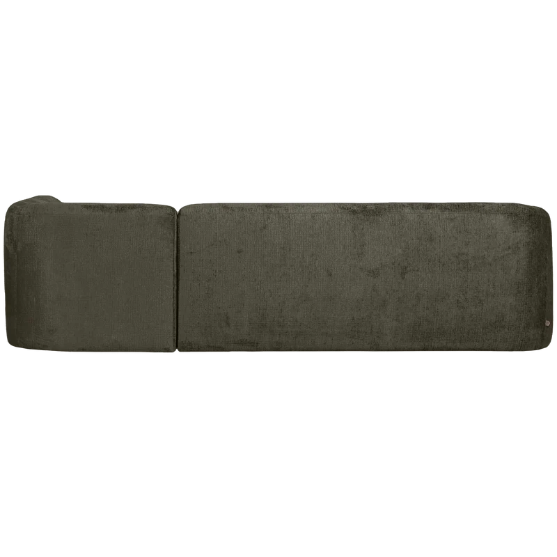 Sloping eckbank rechts structure velvet frost