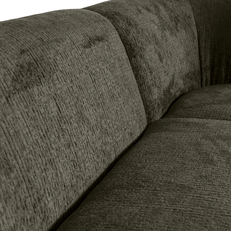 Sloping eckbank rechts structure velvet frost