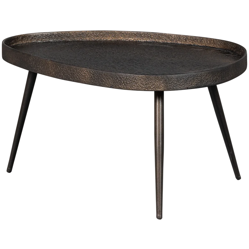 2er set - Crude beistelltische bronze antique