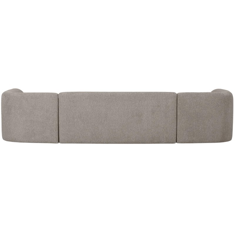 Sloping U-shape sofa off white melange