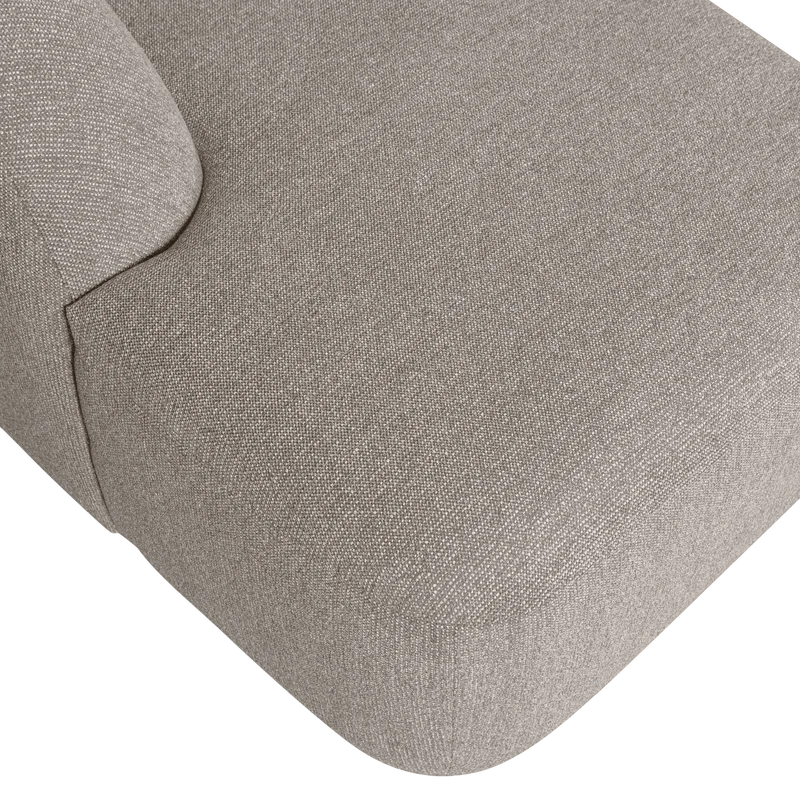 Sloping U-shape sofa off white melange