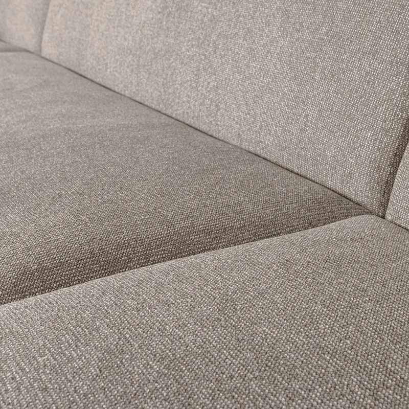 Sloping U-shape sofa off white melange