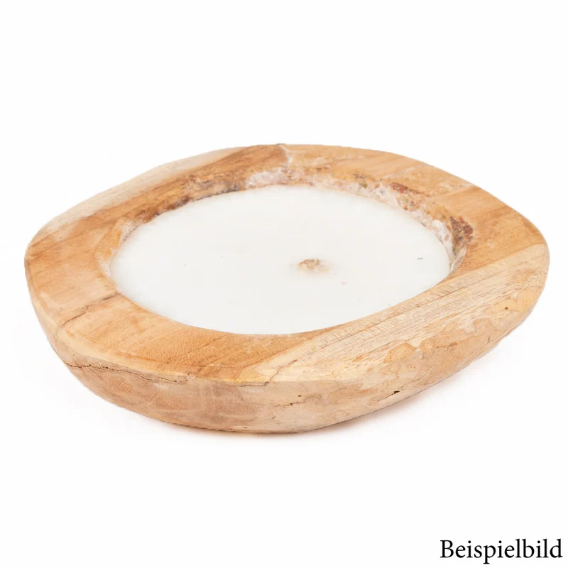 Teak-Schale LILIN Ø ca. 30cm inkl. Kerze