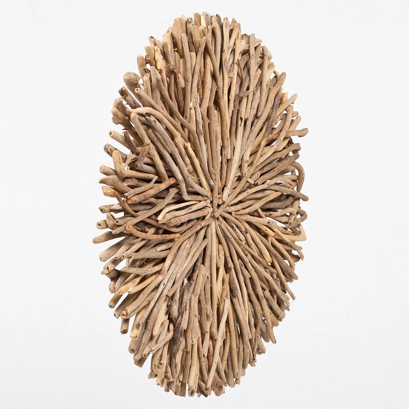 Wand-Deko-Objekt BULAT Natural Ø ca. 70cm Treibholz Wandbild