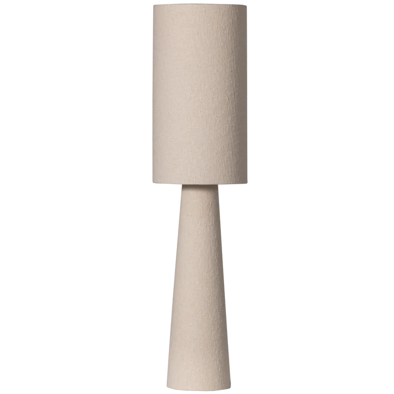 Loft tischlampe metall/bouclé natur 90xø22 cm