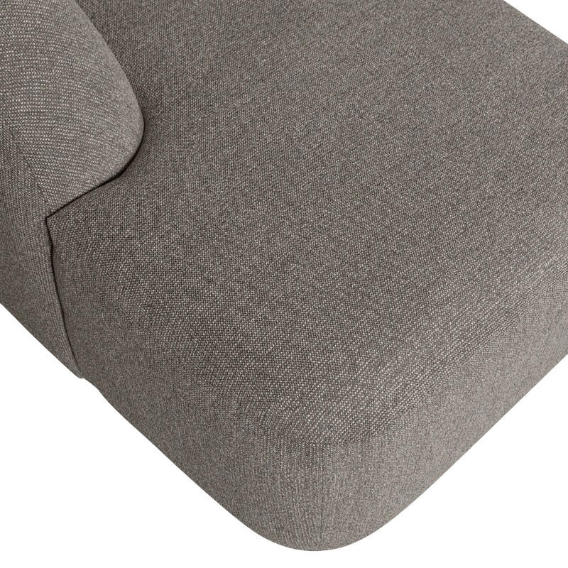 Sloping U-shape sofa grau melange
