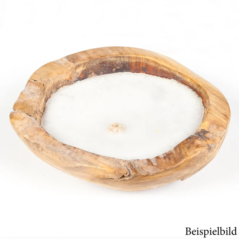 Teak-Schale LILIN Ø ca. 20cm inkl. Kerze