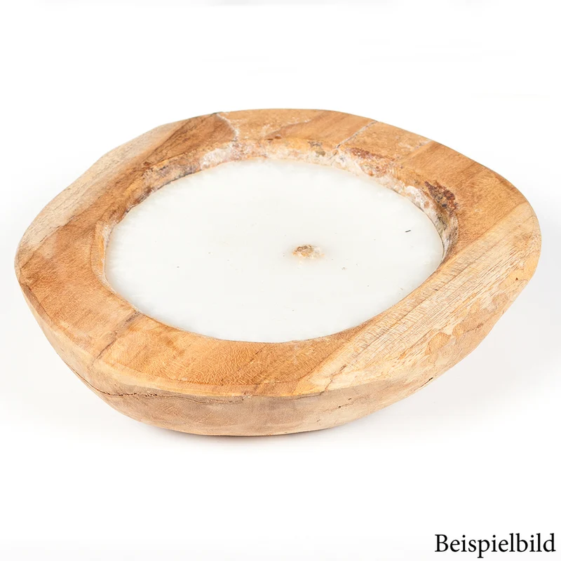 Teak-Schale LILIN Ø ca. 20cm inkl. Kerze