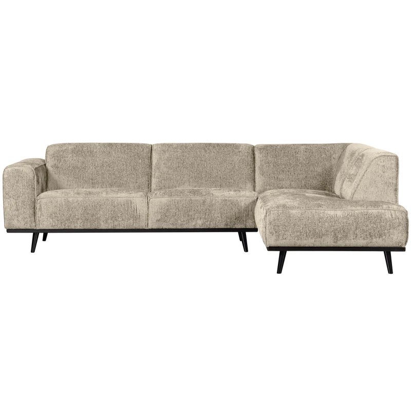 Statement eckbank rechts structure velvet wheatfield
