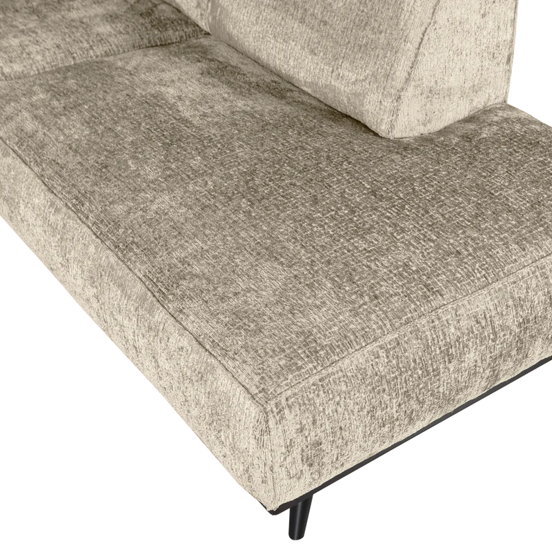 Statement eckbank rechts structure velvet wheatfield