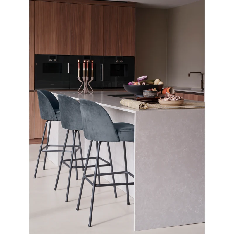 Vogue barhocker 80 cm samt teal