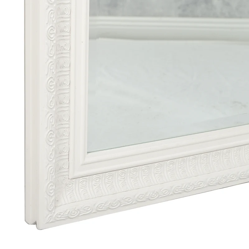 Eleganter Spiegel BESTY Weiss Matt 140x50cm Holzrahmen