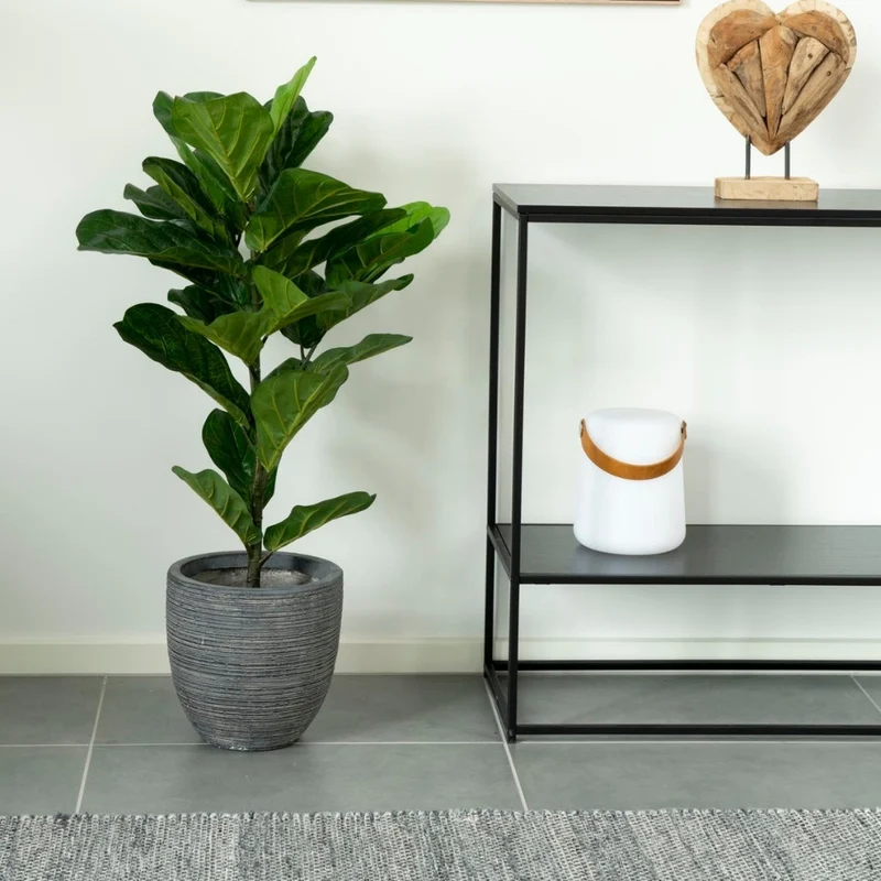 Künstliche Pflanze GEIGENBAUM ca. H100cm Geigenfeige Ficus Lyrata