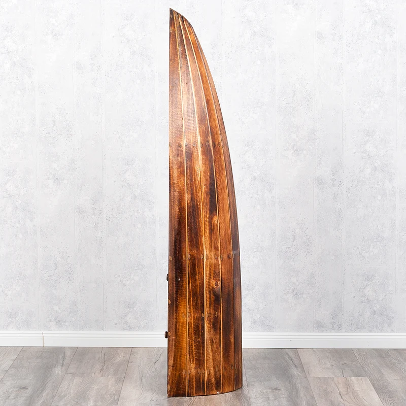 Massivholz Bootsregal / Bücherregal LACI Geflammt 150cm