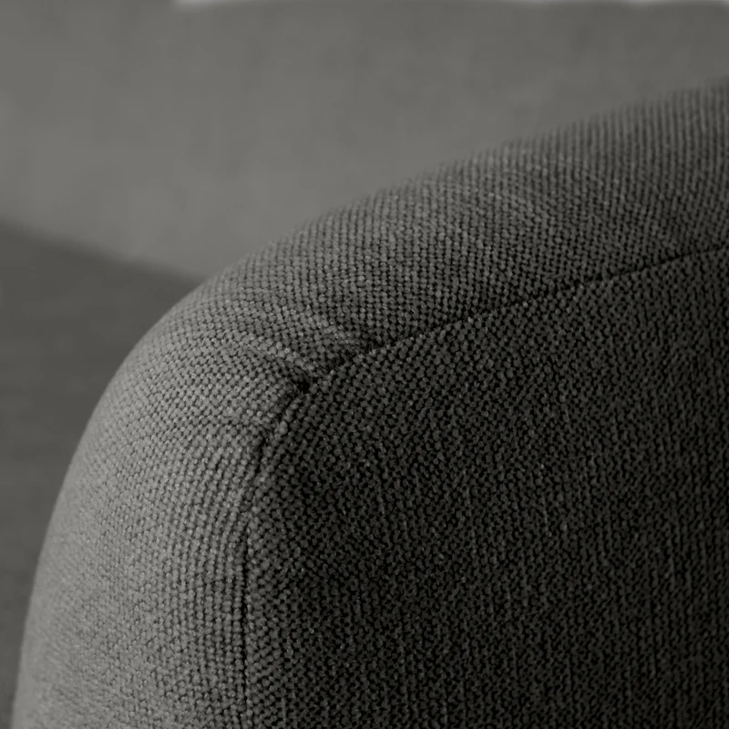 Sloping 3-sitzer sofa grau/schwarz melange