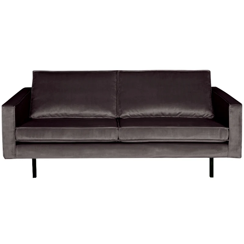 Rodeo 2,5-sitzer sofa velvet anthrazit