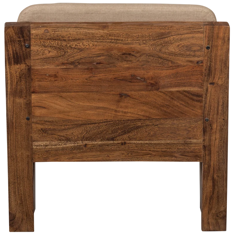 Opulent sessel bouclé/holz natur