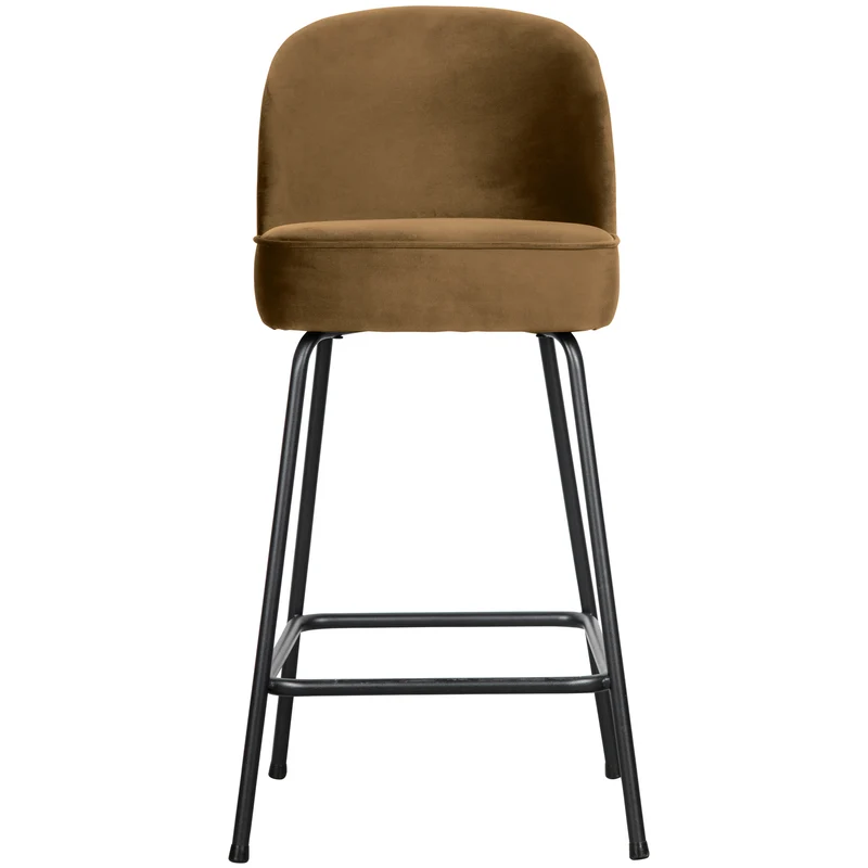 Vogue barhocker 65 cm samt honiggelb