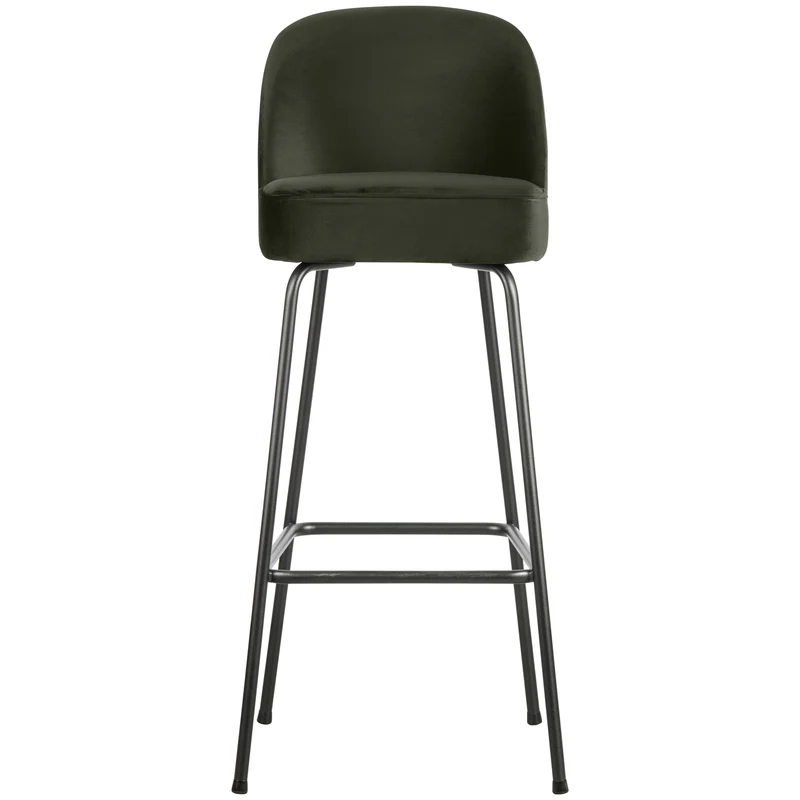 Vogue barhocker 80 cm samt dunkelgrün