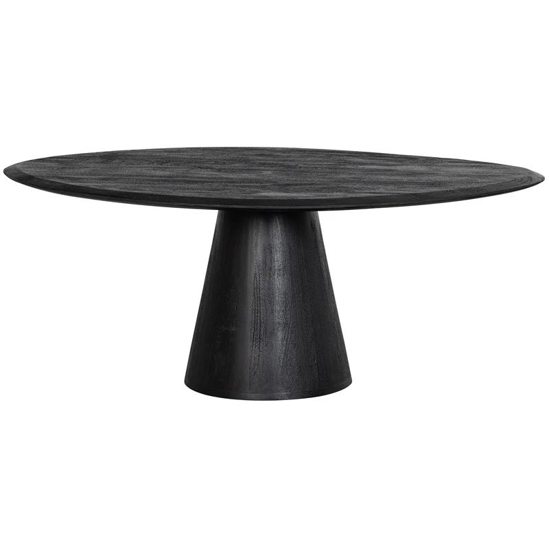 Posture couchtisch mangoholz schwarz ø120 cm