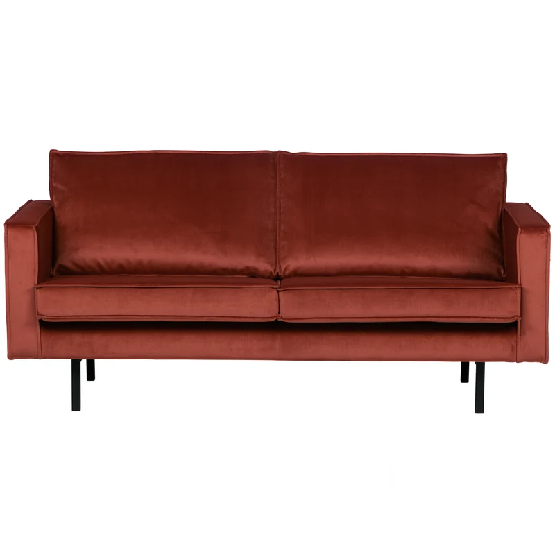 Rodeo 2,5-sitzer sofa velvet kastanie