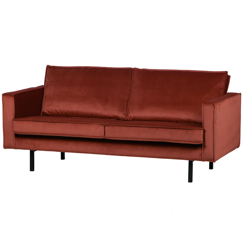 Rodeo 2,5-sitzer sofa velvet kastanie