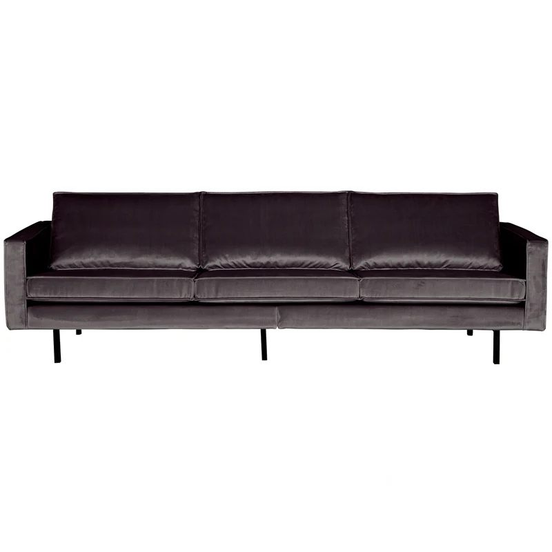 Rodeo sofa 3-sitzer velvet anthrazit