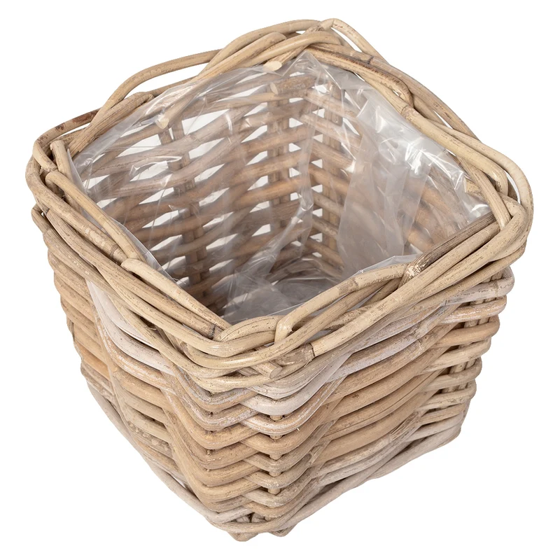 Rattan Pflanzkorb VERONA-Quadratisch ca.25cm Übertopf