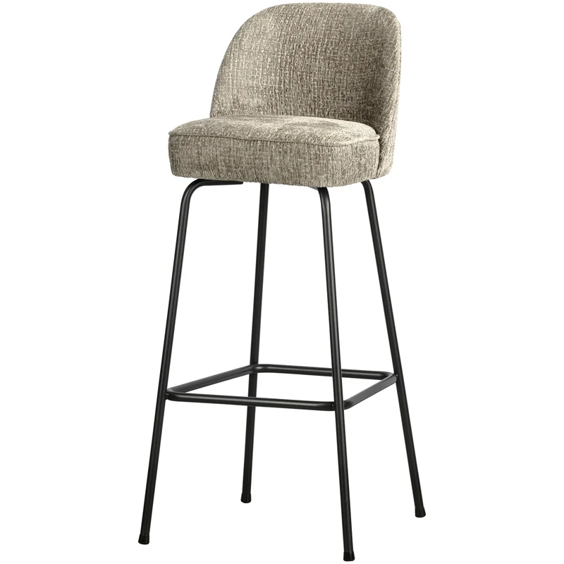 Vogue barhocker 80 cm structure velvet wheatfield