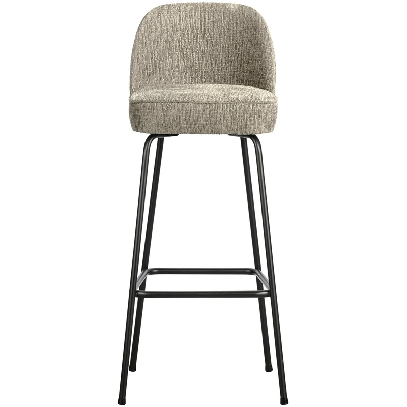 Vogue barhocker 80 cm structure velvet wheatfield