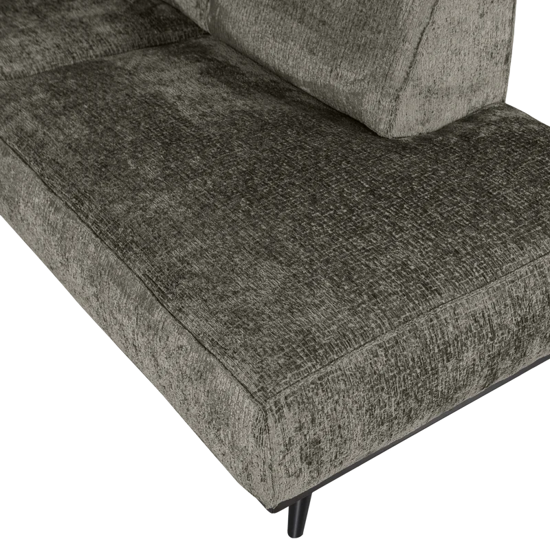 Statement eckbank rechts structure velvet frost