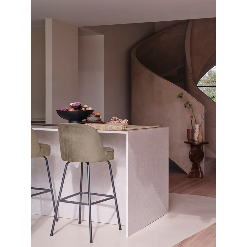 Vogue barhocker 80 cm samt khaki
