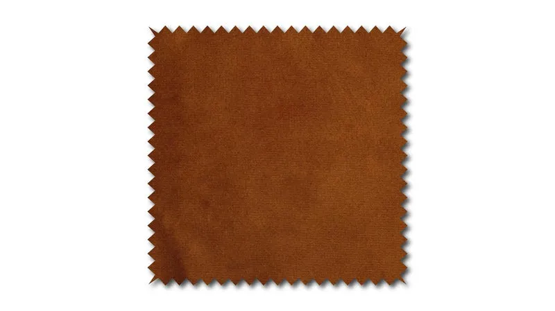 KAWOLA Stoffmuster Velvet orange